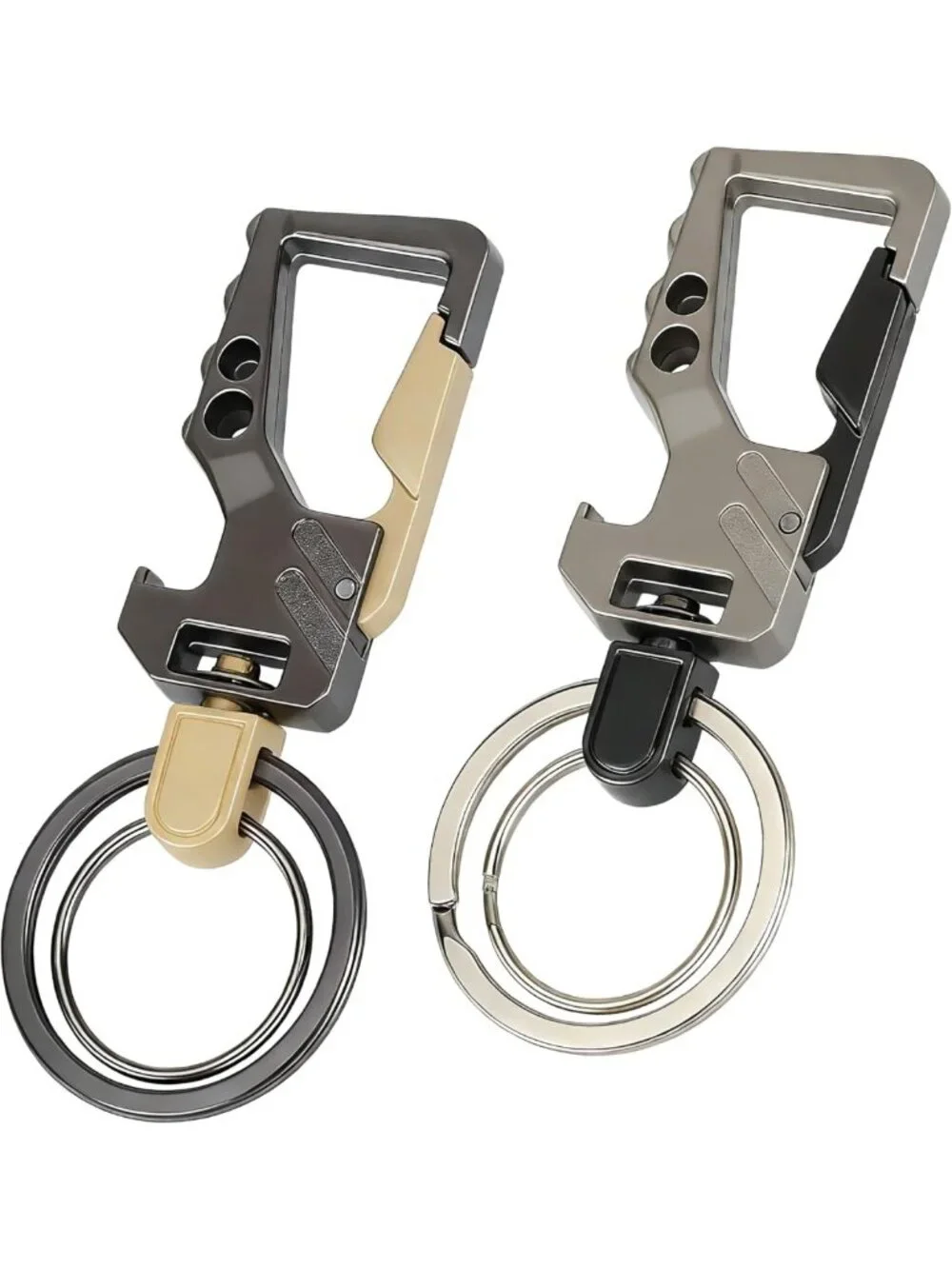 2 PCS Carabiner Key Chains - Durable Clip Key Holders for Easy Access